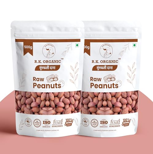 Image of R.K.ORGANIC Premium Raw Jumbo Peanuts, Vacuum Packed Moongfali