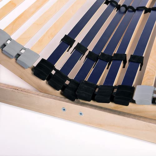 Betten & Zubehör - Betten & Bettrahmen - Lattenroste 2-teilig mit 42 Latten 7 Zonen 70x200 cm – Bild 8