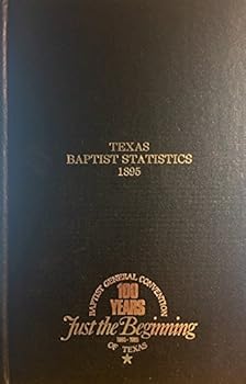 Hardcover Texas Baptist Statistics 1895 Book