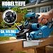 Akku Hobel Kompatibel mit Makita 18V Akku, Spantiefe 3mm, Hobelbreite 82mm
