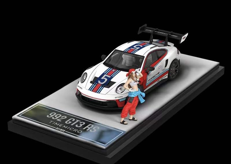Amazon | 1/64 timemicro ポルシェ 992 GT3 RS martini フィギュア付き