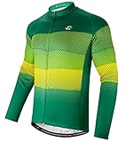 Leichtgewicht: Das Gewicht des Trikots beträgt nur ca. 220g. Es besteht aus 100% Polyester. Es ist ein weiches, leichtes Langarmtrikot, das für Frühling, Herbst und frühen Winter geeignet ist.