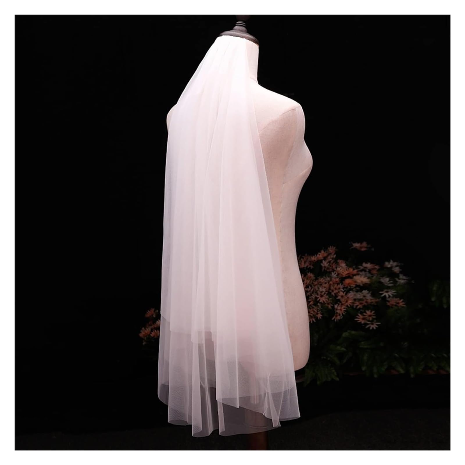 Veli da Sposa, Veli, Velo da Sposa con Pettine in plastica Doppi Strati Corto Tulle Trasparente Accessori for Capelli for spose Veli da Damigella for Matrimonio