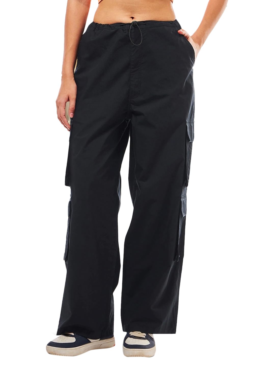 bewakoof Women's Loose Low Rise Cargo Pant-picture-23
