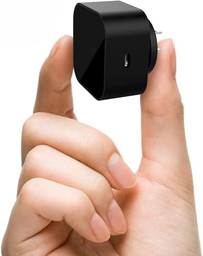 LIZVIE Cargador de teléfono, detección de movimiento con aplicación WiFi + visión nocturna para equipo de seguridad de niñera en el hogar