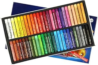 Oil Pastels Art Tools Soft Pastel Art Set Washable Round Oil Pastels for Adult and Kids Drawing Pastels Art Supplies Painting Stick for Coloring Book Indoor Activities at Home 12/25/50 Colors