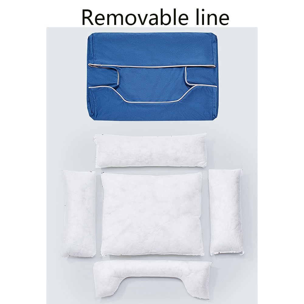 Generico Cuccia Cane Lavabile con Rivestimento Sfoderabile, Letto Antiscivolo con Bordi, Cuccia Rettangolare per Cani Piccoli Medi Grandi Gatti(Small)