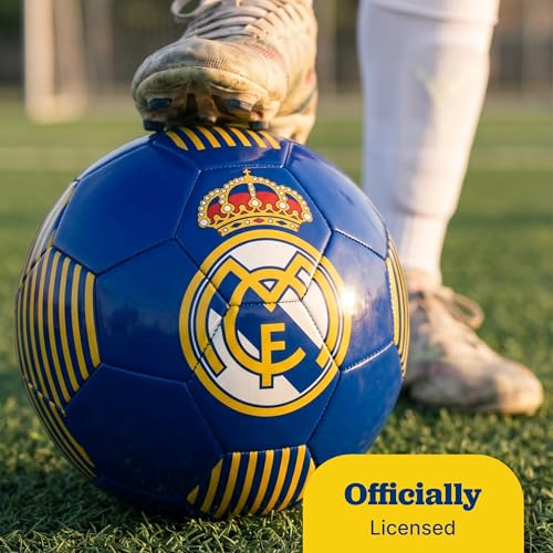 Maccabi Art Official Real Madrid Soccer Ball - Size 5 Football - Authentic Premium Fan Collectible for Training, Play & Display (Dark Blue) by Maccabi - Image 2
