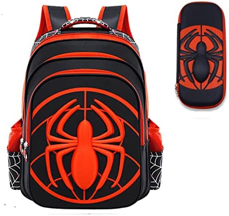 FAIRI Boy Backpack 2PC kids backpack 3D Comic Elementary anime backpack Waterproof Lightweight Kids Bookbags for Boys Girls