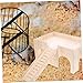 Toyvian Small Pet Hut with Slide Practical Chinchilla Castle for Hamsters Guinea Pigs and Other Small Animals Easy to Spacious Hideaway