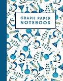 Graph Paper Notebook: Grid Paper, Quad Ruled 5x5 for Math, Science, Design and Engineering Students and Teachers (120 Sheets, 8.5 x 11) - Blue Beaker