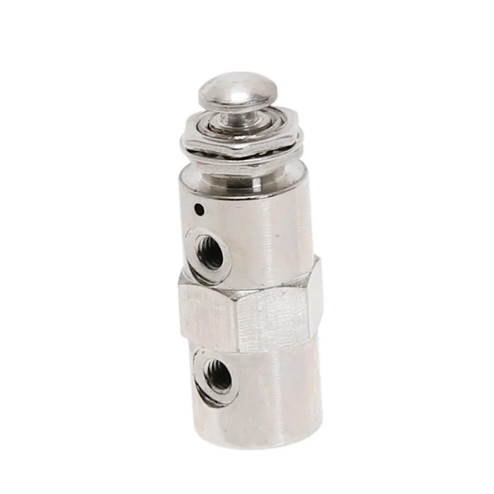 Auslassventil 2 Positionen 5 Wege EIN/AUS M5 Gewinde Druckknopfschalter TV-4P W Armaturen 1St(No Fittings)