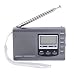 Produktbild Tragbare Mini-Radios FM/MW/SW-Empfänger mit digitalem Wecker FM-Radioempfänger mit Antenne(grau)