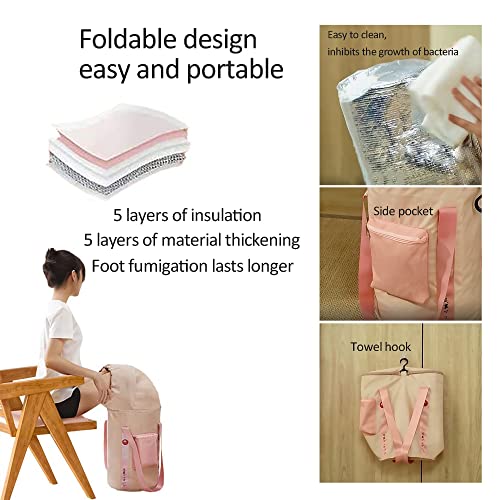 Tina para pies plegable portátil con aislamiento y bolsa miniatura 4
