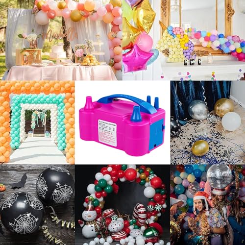 Miniatura 8 de Motorenbau Bomba De Globo Eléctrica, 220v 600 W Bomba De Globo Inflable Con 2 2 Boquillas, Bomba Portátil Para Fiestas, Bodas, Decoraciones De Cumpleaños