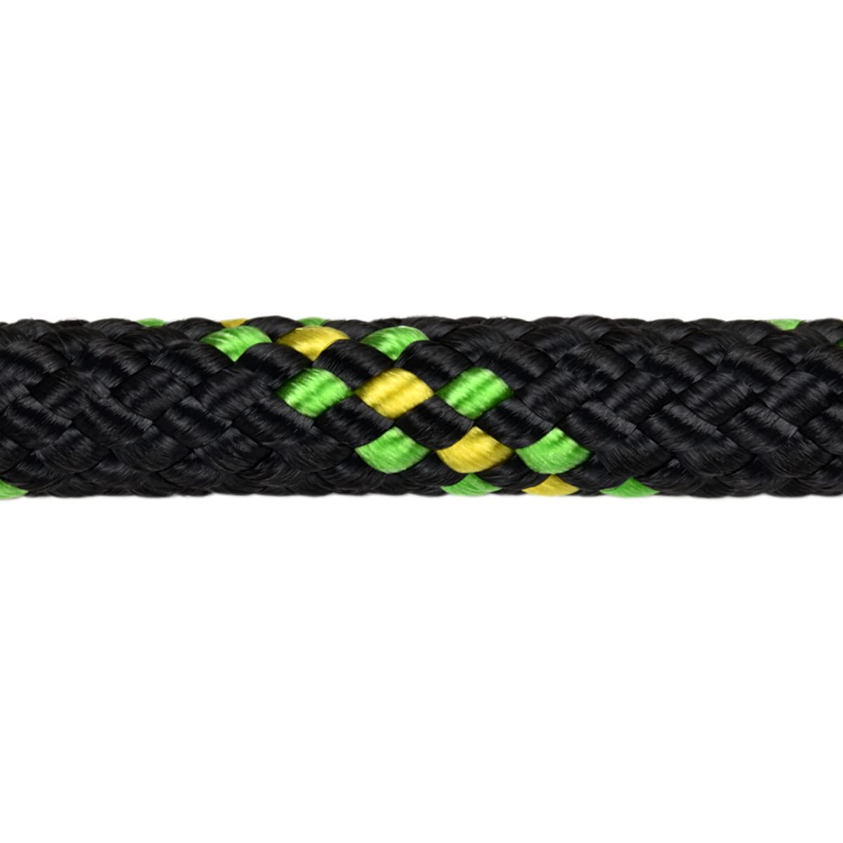 Corderie Italiane 006082279 Doppia treccia skipper fantasy alta tenacità, nera, 8 mm - 30 metri