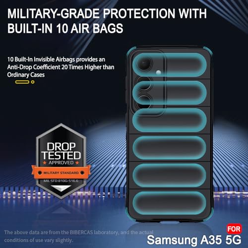 Image of TheGiftKart Liquid Silicon Back Cover Case for Samsung Galaxy A35 5G | Shockproof Military Grade Protection | Micro-Fibre Cloth On Inner Side | Built-in Anti-Slip Grip Samsung A35 Cover (TPU, Black)
