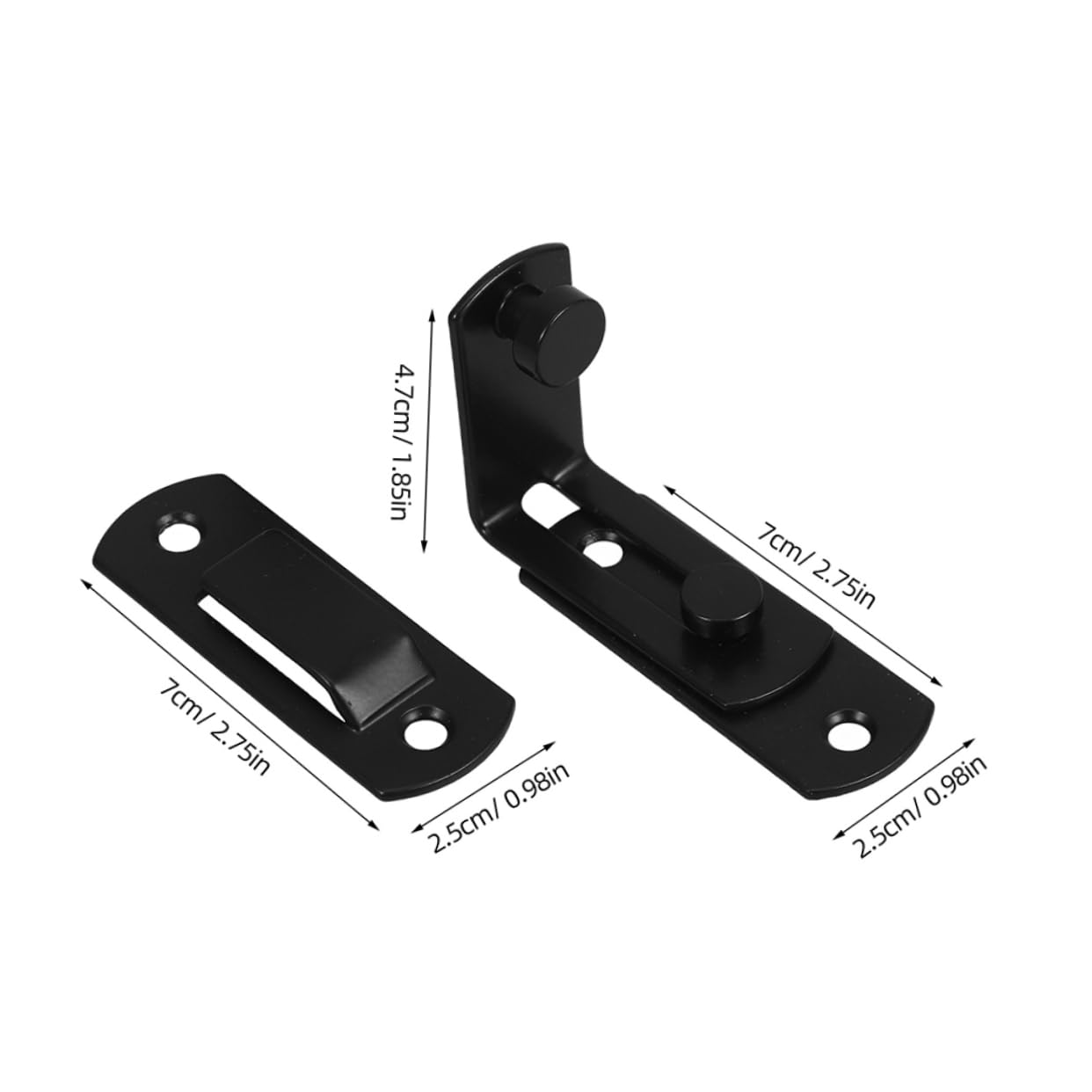KICHOUSE Replaceable Hasp Lock for Door Supply Compact Carbon Steel Window Lock Wear-Resistant Easy Installati