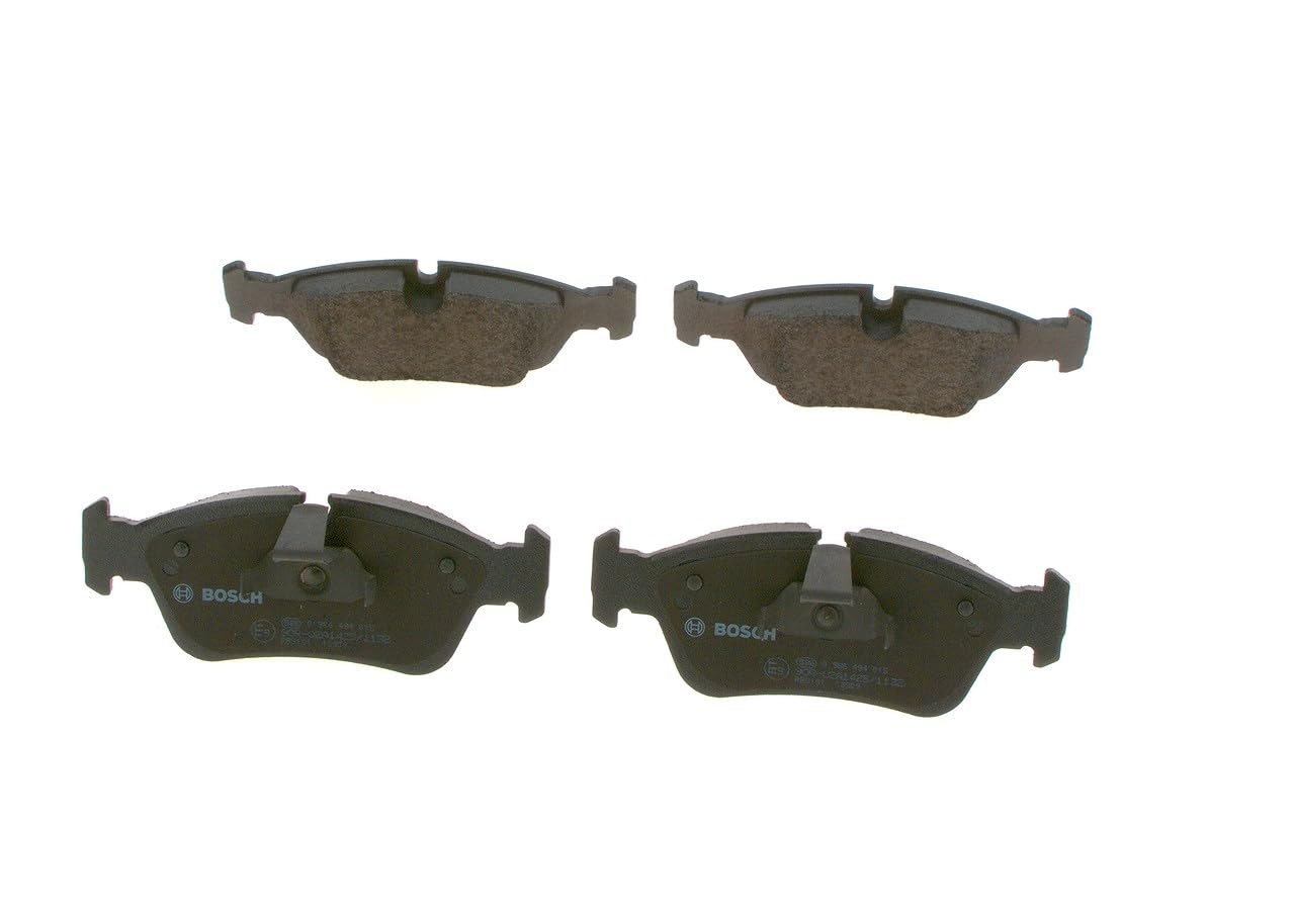 Bosch BP251 - Brake Pads Car Front Axle - Bosch Quality - Reduced Noise and Dust - ECE-R90 Certified - Copper-Free - 1 Set of 4 Pads