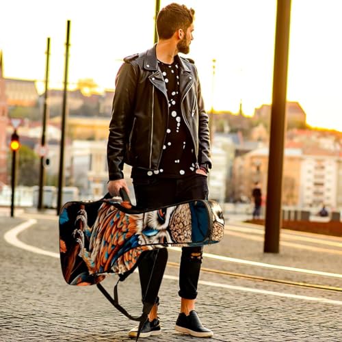 JRHEJTFZ Housse pour guitare acoustique de 1,9 cm d’épaisseur – Imperméable – Durable et élégant – Motif chouette avec fleurs, Multicolore., 42.9×16.9×4.7 in, Motif imprimé tendance - Les Beatles, Paul McCartney, John Lennon, RIngo Starr, George Harrison JRHEJTFZ Housse pour guitare acoustique de 1,9 cm d'épaisseur - Imperméable - Durable et élégant - Motif chouette avec fleurs, Multicolore., 42.9x16.9x4.7 in, Motif imprimé tendance – Image 7
