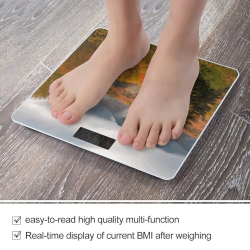 Báscula digital de baño con superficie de vidrio templado miniatura 5