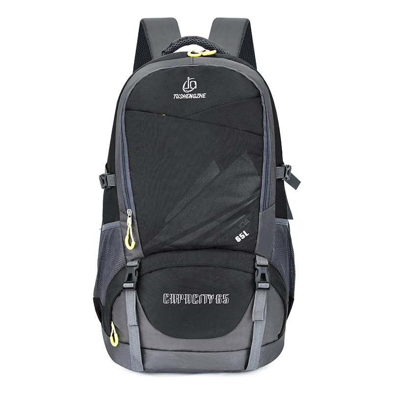 Mochila Viagem Academia Impermeável 65L Grande para Montanhismo, Antirrasgo e Respirável com Proteção para Coluna, Ideal para Trekking, Camping, Trilha e Ciclismo