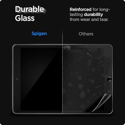 Miniatura 6 de Spigen Protector de pantalla de vidrio templado GlasTR Slim diseñado para iPad de 10.2 pulgadas (9 (2021)  8 (2020)  7 (2019) generación dureza 9H