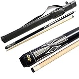 TaiBA 2-Piece Pool Stick + Hard Case, 13mm Tip, 58