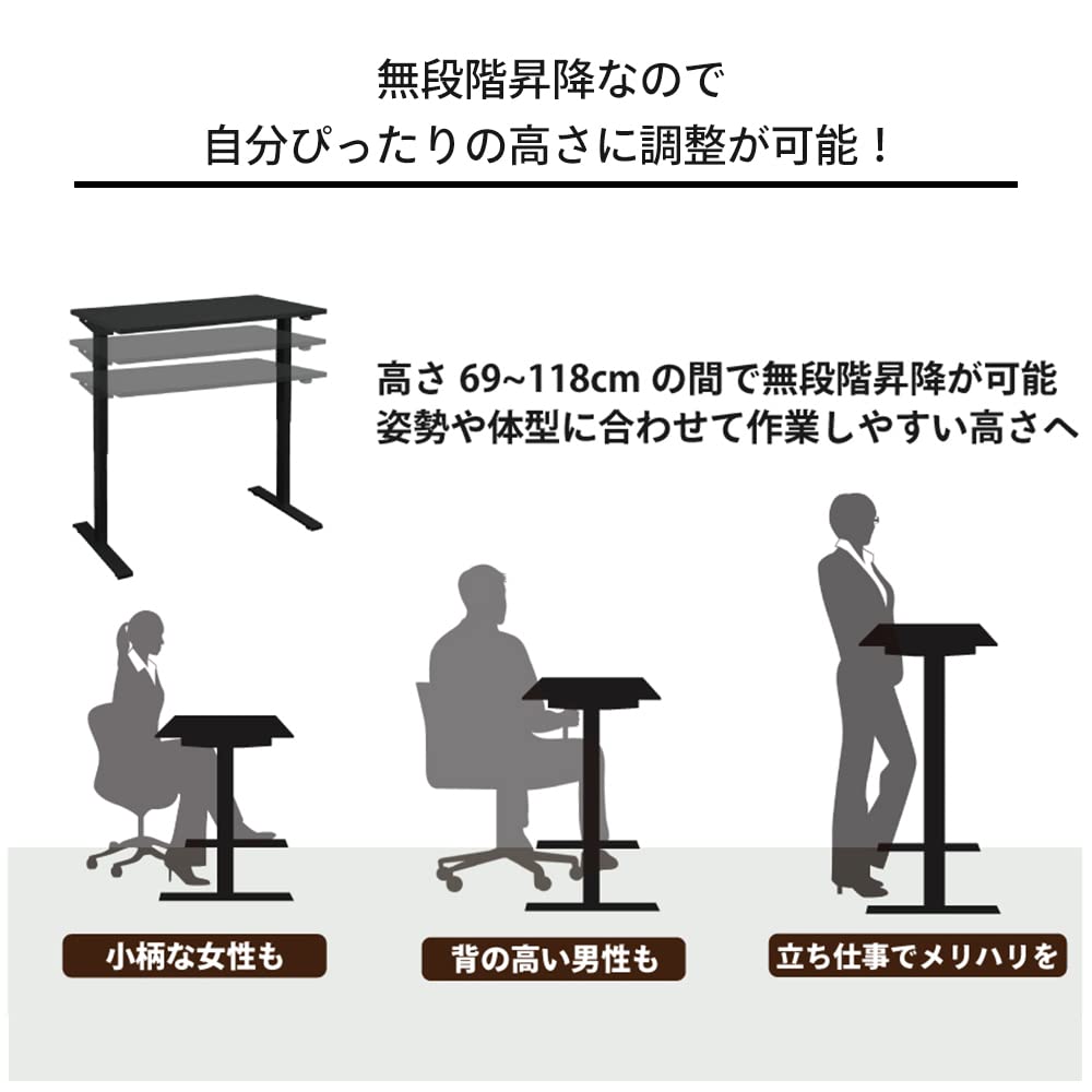 Amazon | アイリスプラザ 【天板のみ】昇降式デスク スタンディング