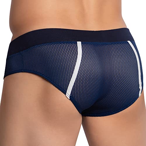 Mens Classic G-String Piping Color Slash Bikini Brief Pouch Enhancing Thong Sexy Side Mesh Jockstrap Underwear2
