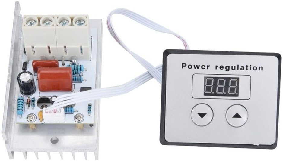 AC 220V 10000W SCR Dimmer Controller for Lighting For Dimming Small Motor Speed Control and Heating Element Regulation Up to 5000W Continuous