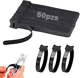 Ataduras Gestión de Cable Cinchos de Tela Ties Ajustables Bridas Ordenador Sujeta Cables Reutilizables Correas Gancho y...