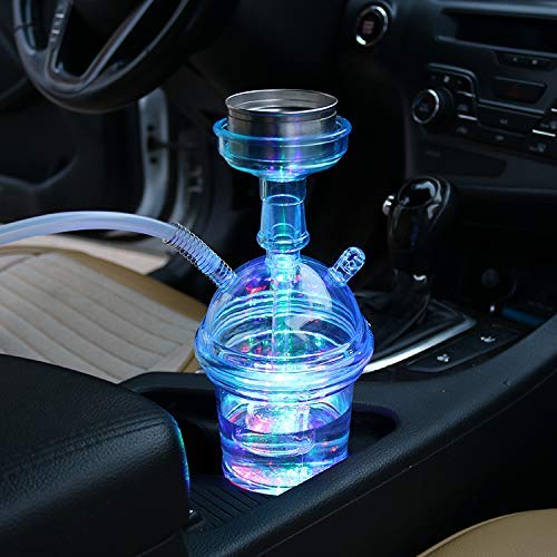Tragbare Shisha Tasse mit LED-Licht, für Auto, Shisha, für Reisen, Raucher, Shisha, personalisierbar, Shisha