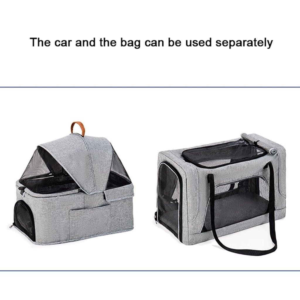 Pet Strollers Pet Stroller Four-Wheel Double-Layer pet Stroller Outdoor Travel pet Stroller Lightweight pet Stroller Pet Stroller Medium(G)