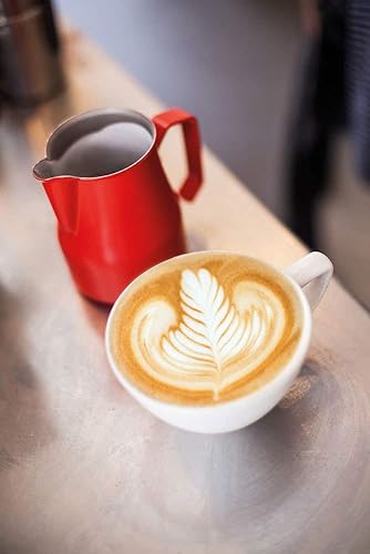 Miniatura 6 de Motta - Jarra de leche profesional de acero inoxidable, 11.8 onzas líquidas, color blanco