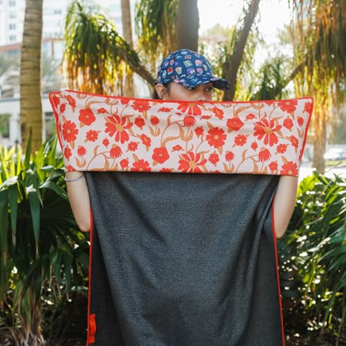 Image of Sprints Athletic Running Towel, Full-Sized, Car Seat Cover - Performance Microfiber (Peaches & Pleasures The Small Kind)