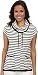 Calvin Klein Women's Stripe Funnel Neck Sweater