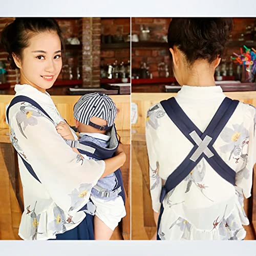 Bolsa Transporte Canguru Bebe Passeio Ergonômico Conforto com Carregador para 12 Kg 2 Posições (Azul