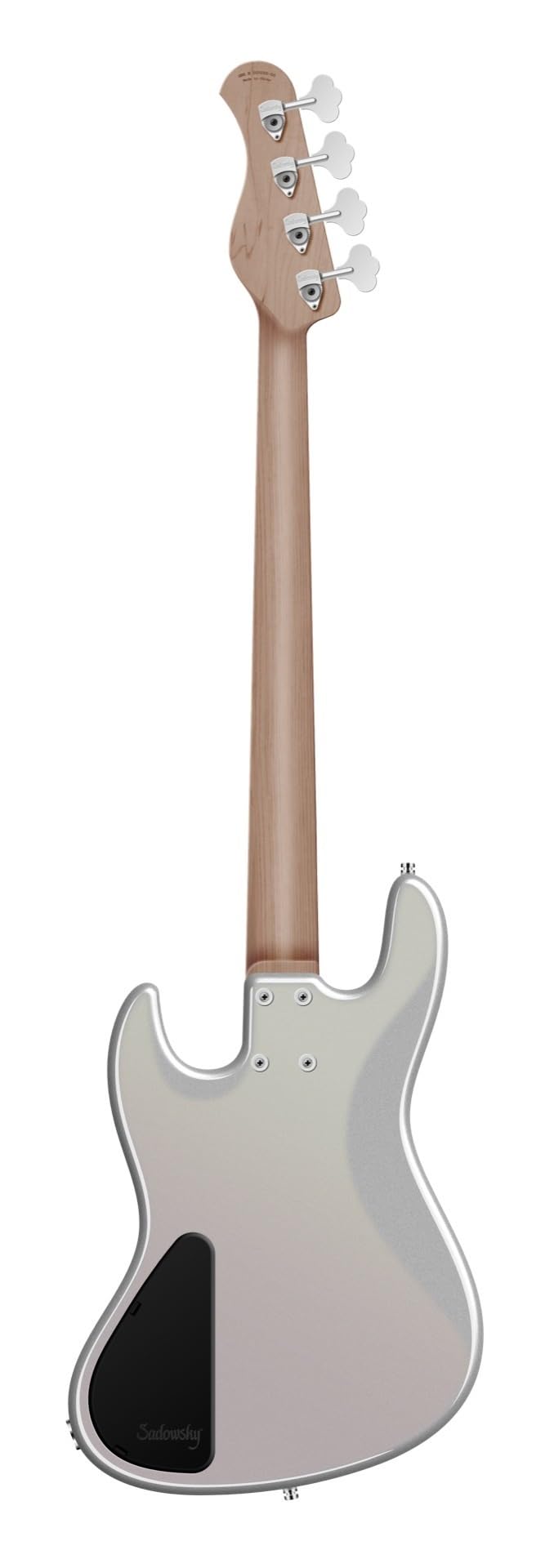 Sadowsky MetroExpress Hybrid P/J Bass Guitar- Solid Silver Metallic, Morado Fingerboard