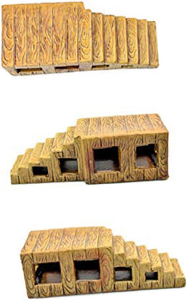 BESPORTBLE Ceramic Turtle Basking Platform Turtle Climbing Stand for Aquariums and Ladder to Easy to Clean and Maintain