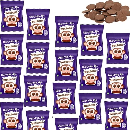 Dairy Milk Buttons Chocolate Bag 14.4g - Delicious Milk Chocolate Buttons (60 x Bags)