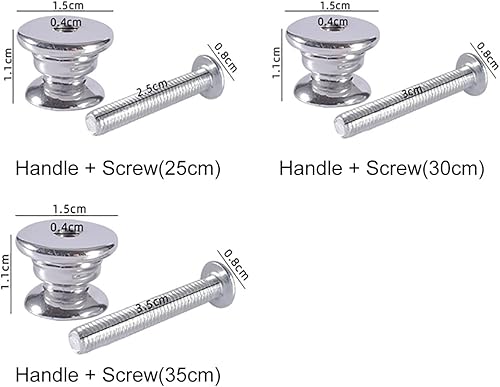 Miniatura 6 de Molde de silicona para armario de bricolaje, 4 piezas para resina epoxi de cristal, tiradores de cajón, accesorios de silicona con tornillos a
