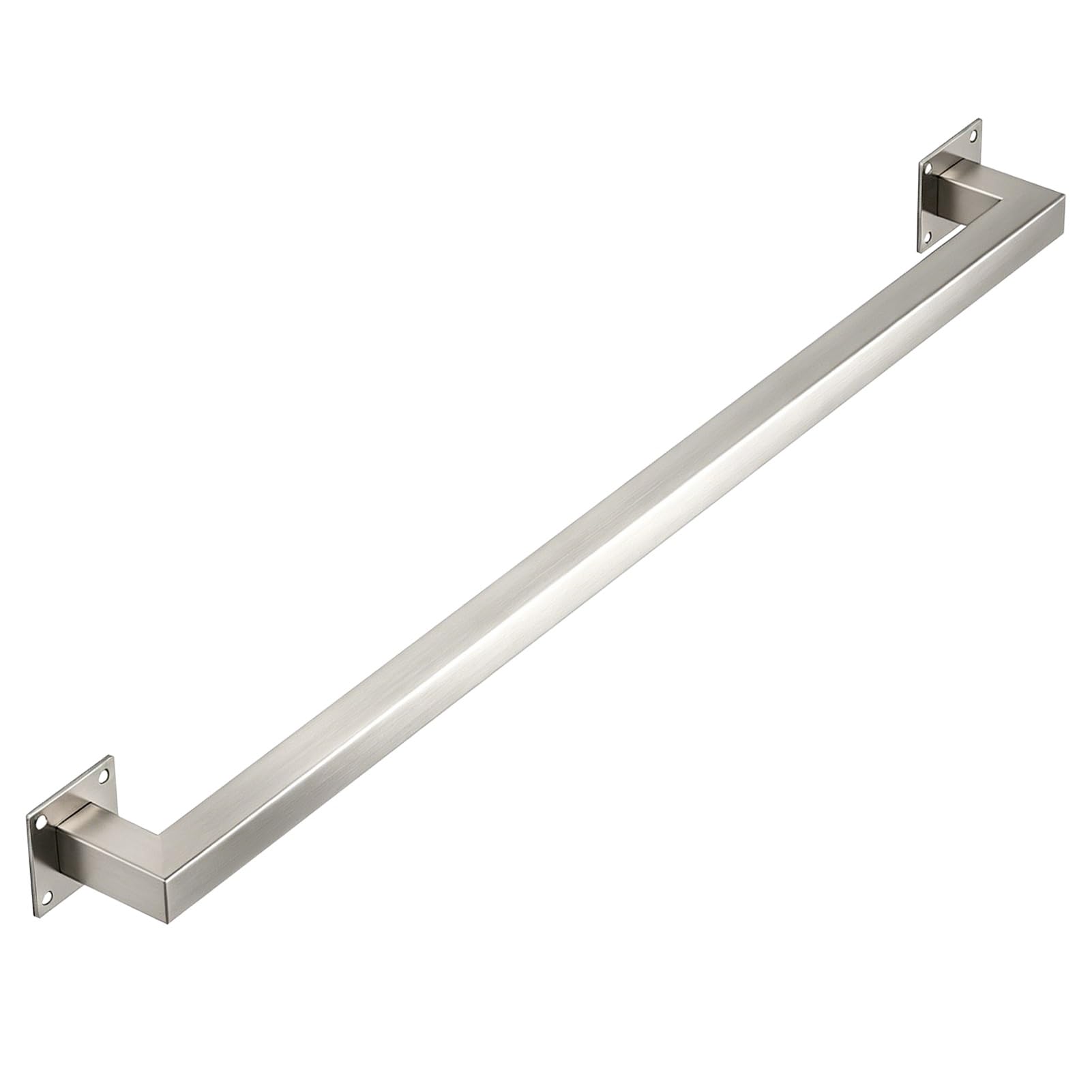 Contemporary Handrail Grab Bar Set, 1Ft-20Ft Architectural Aluminum Stair Handrail for Indoor Outdoor Stairs, Wall Mounted Square Tube Safety Grab Rail(15ft/4.5m)