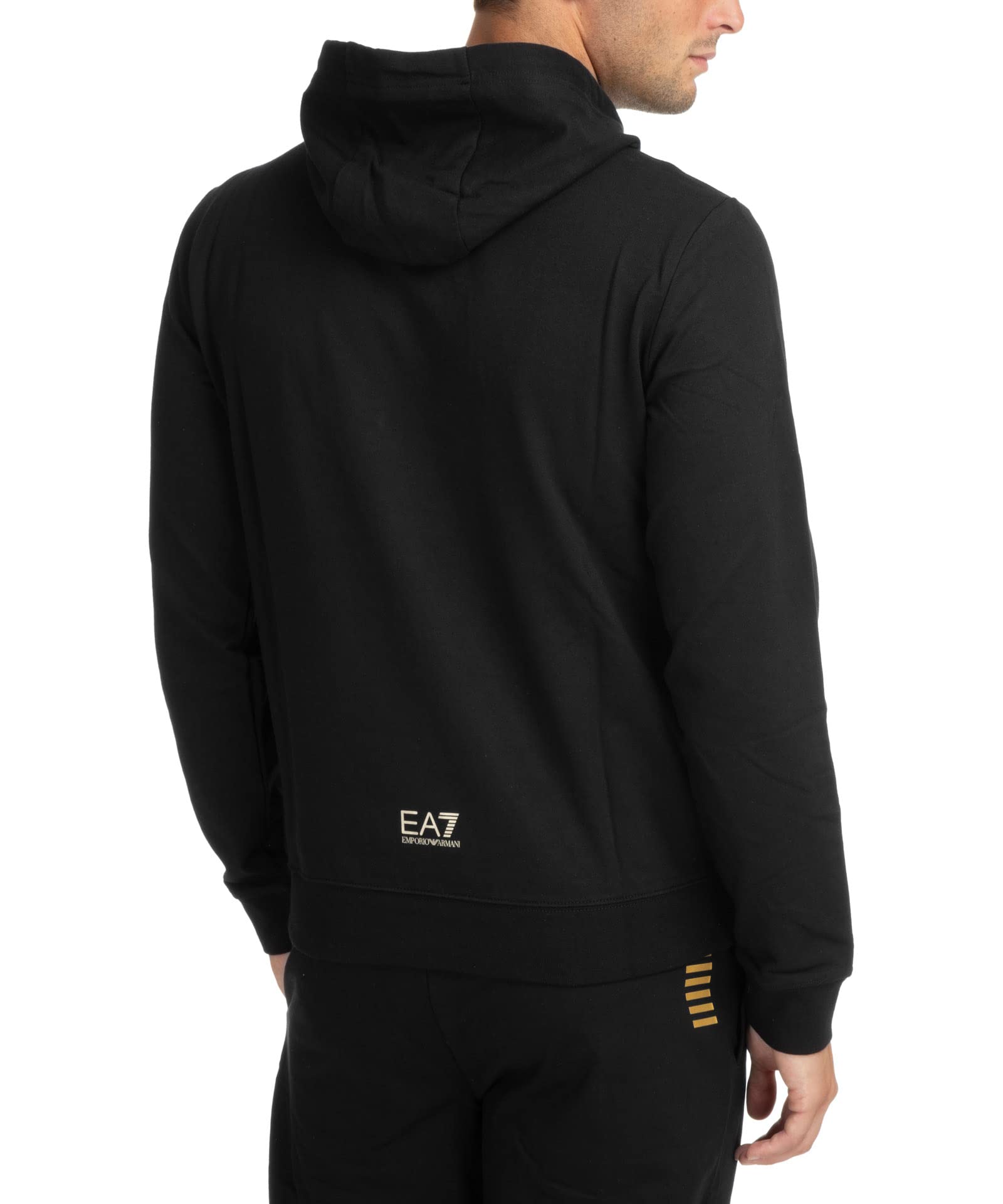 Emporio Armani EA7 męska bluza z kapturem czarna, czarny, S