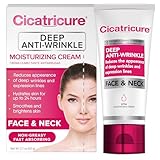 Cicatricure Deep Anti-Wrinkle Face & Neck Cream, Reduces the Appearance of Wrinkles from 1st Use, Face Moisturizer, Anti-Aging Cream, Non-Greasy Wrinkle Cream for Women, Neck Cream, 2.1 Ounces
