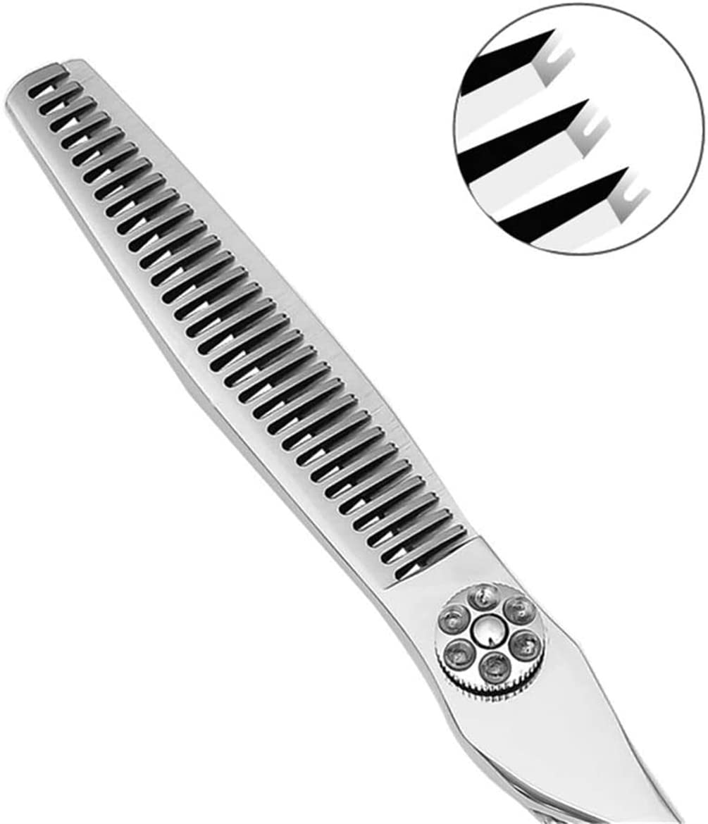 Set di cesoie per Capelli Professionali, Parrucchiere di Fascia Alta da 6,0 Pollici 440C Scissori da Barbiere affilato Inossidabile per Salone di Barbiere e casa