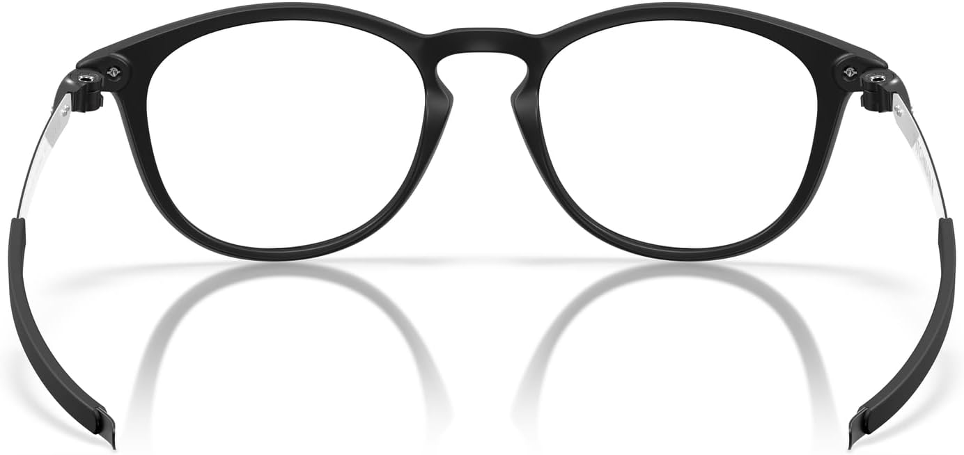 Oakley Men's OX8105 Pitchman R Round Prescription Eyewear Frames, Satin Black/Demo Lens, 50 mm image 4 of 5 B0DBJNPJLC