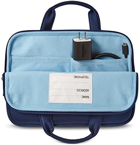 NuPro Zipper Sleeve for all versions of Fire Kids Tablet, Navy/Blue