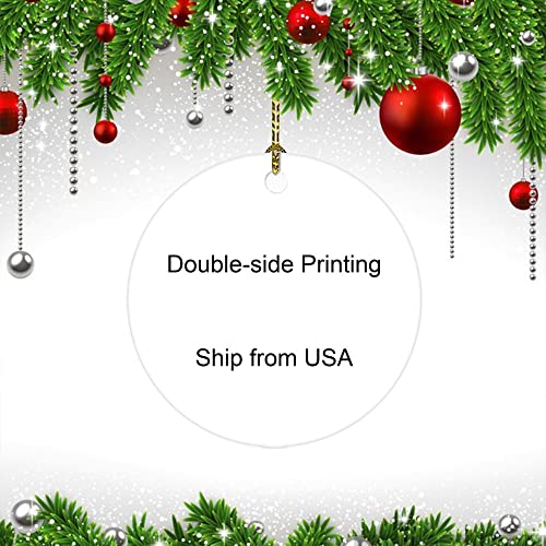 Utf4C Confirmation Sponsor Gift Confirmation Sponsor Ornament, Custom Ceramic Circle Flat Hanging Ornament Keepsake For Christmas Tree Holiday Decorations, Tbp357 #TOP2