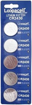 LOOPACELL Lithium Battery CR2430-10 Pcs Pack - 2 Blisters 3V Lithium Button Cell